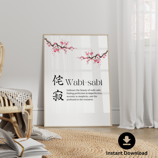 Inspirational Japanese Poster Set Ikigai, Kintsugi, Kaizen Prints,Motivational Quotes - Image 4