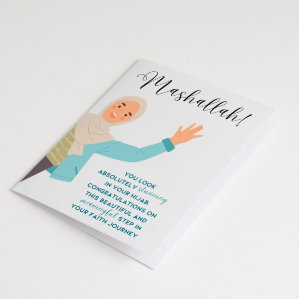 Hijab Card Welcome to Islam Card  – New Muslimah Hijab Printable | Digital Download Greeting Card - Image 4