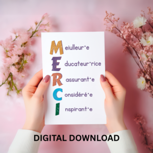 merci maitresse greeting card